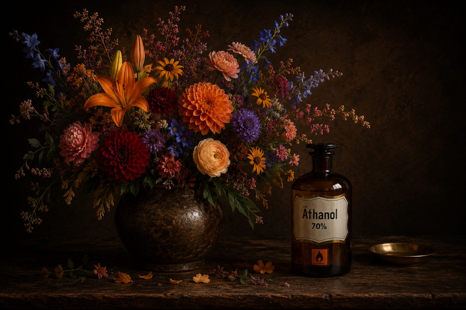 Stillleben mit Äthanol